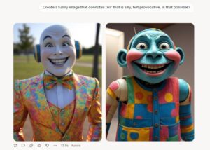 Grok's interpretation of funny AI image 1